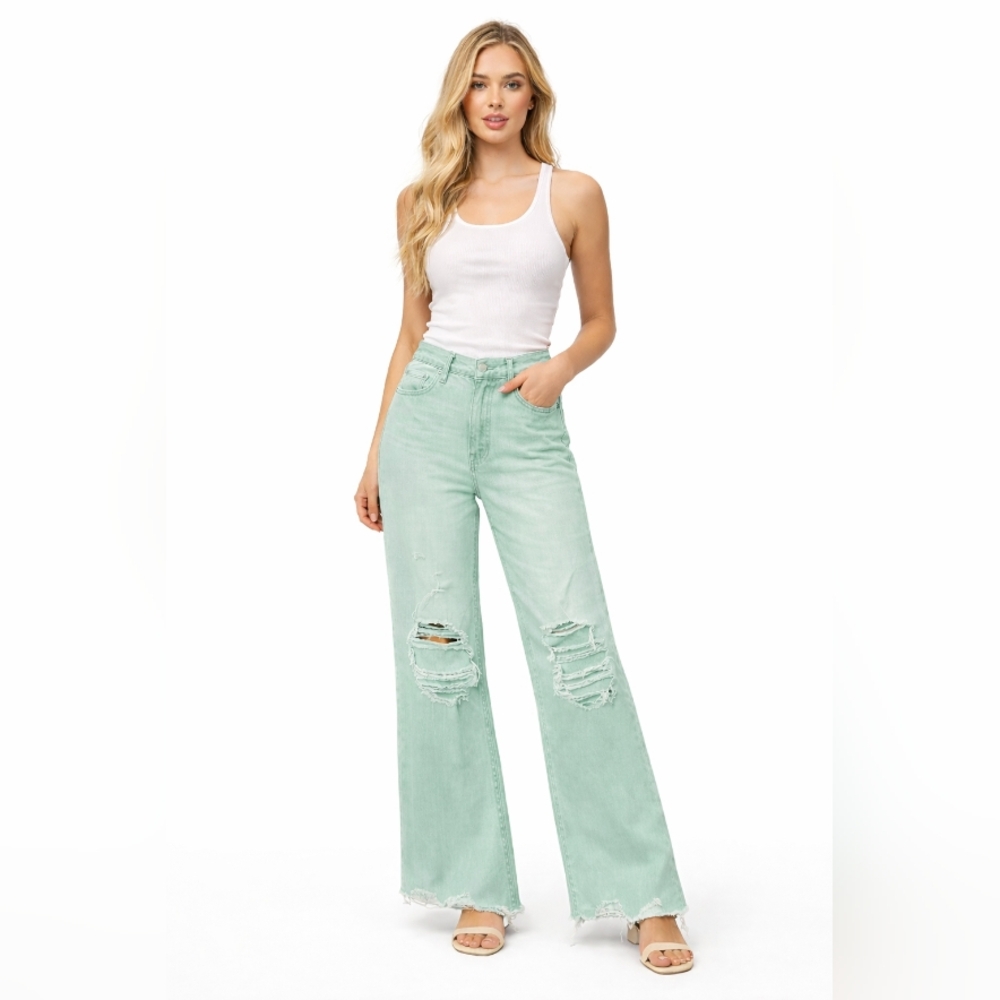 Vervet Mint Green Denim Jeans Size 26 NWT